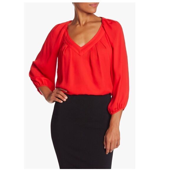 Diane von Furstenberg DVF Cahil Silky Blouse Top BNWT